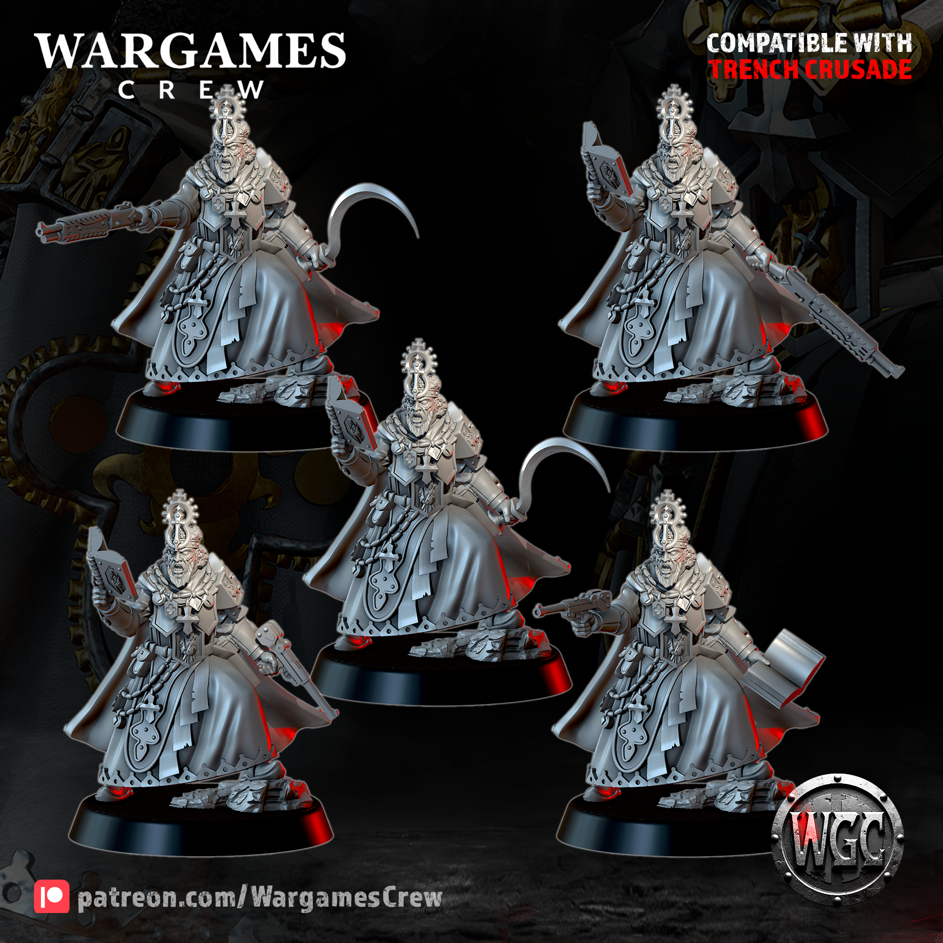 Chewa War-Priest - Trench Crusade STL file - Image 4