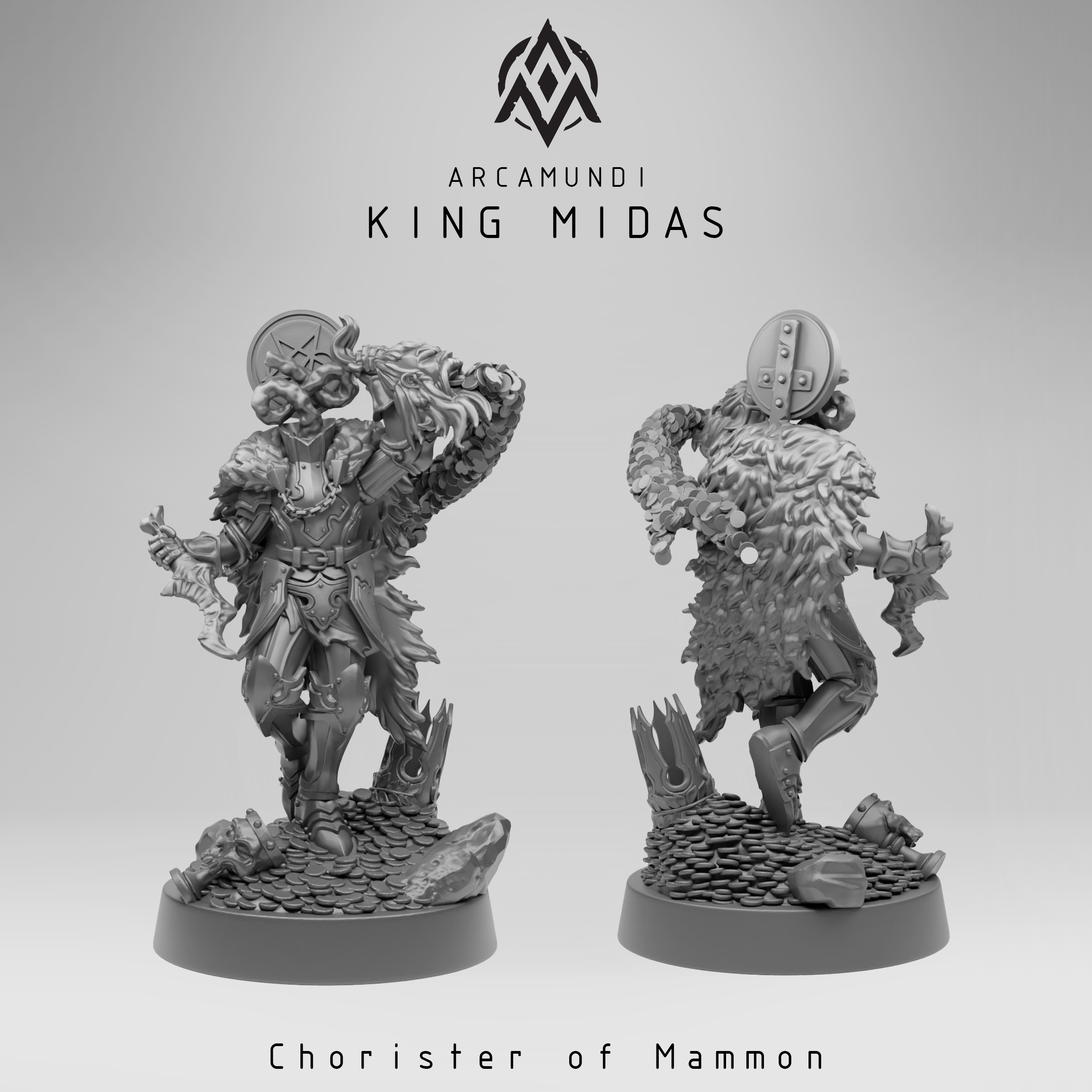 King Midas -  Chorister of Mammon by Arcamundi, is a proxy for Heretic Chorister, in Heretic Legion.
