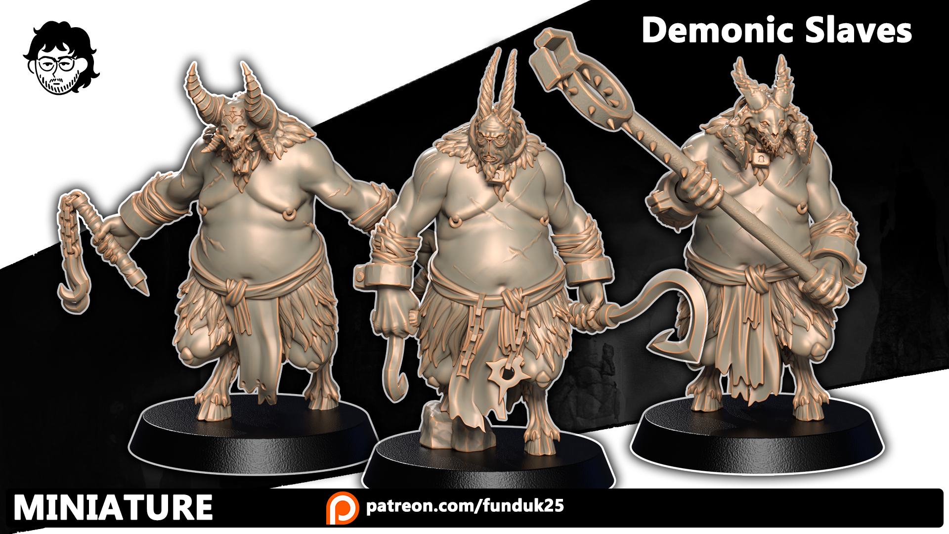 Demonic Slaves (Multipart Kit) - Trench Crusade STL file - Image 2