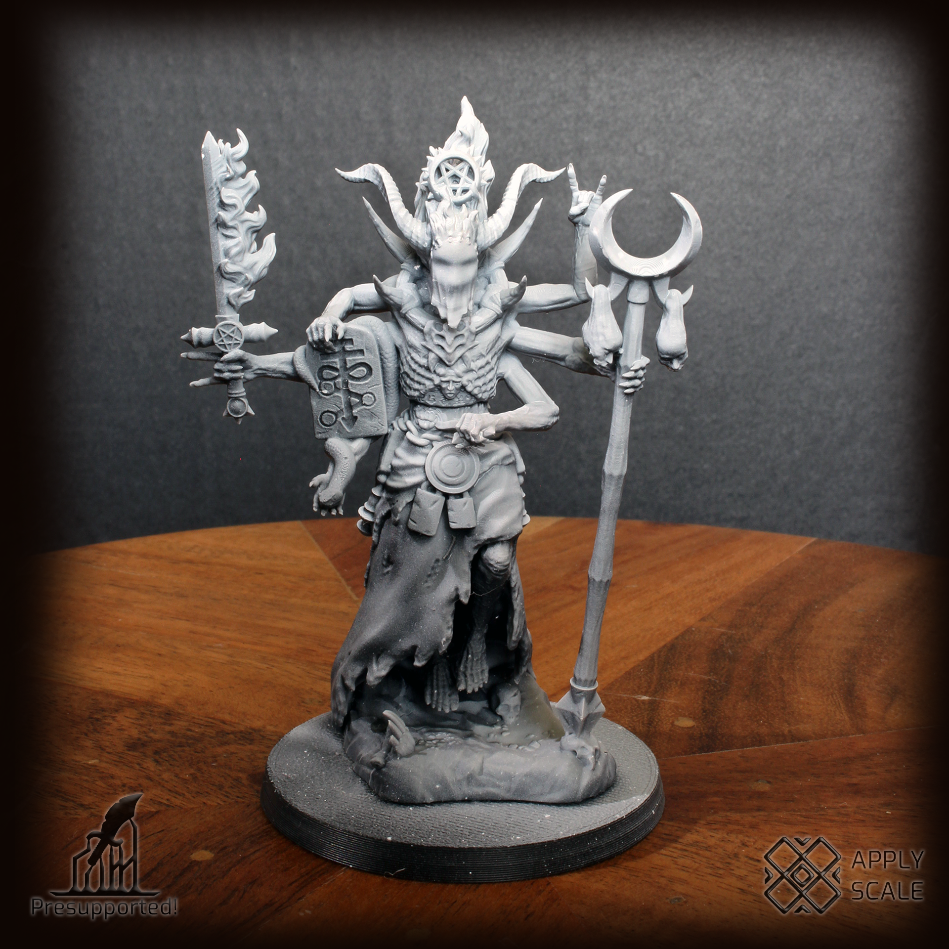 The Court - Sorcerer, Demon Mage - Trench Crusade STL file - Image 6
