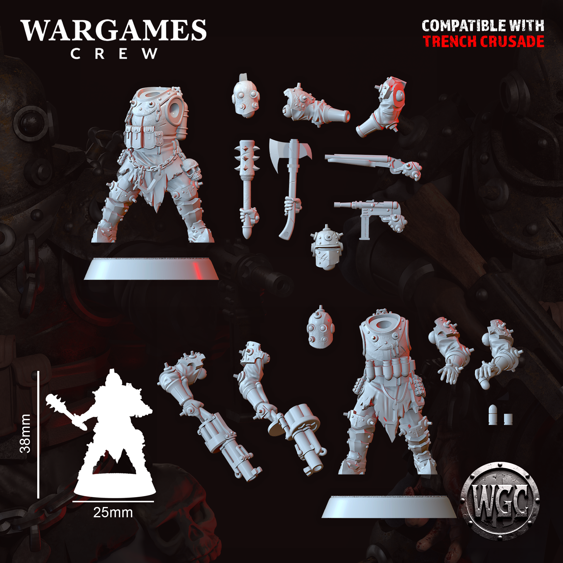 Hellwave Reavers - Trench Crusade STL file - Image 3