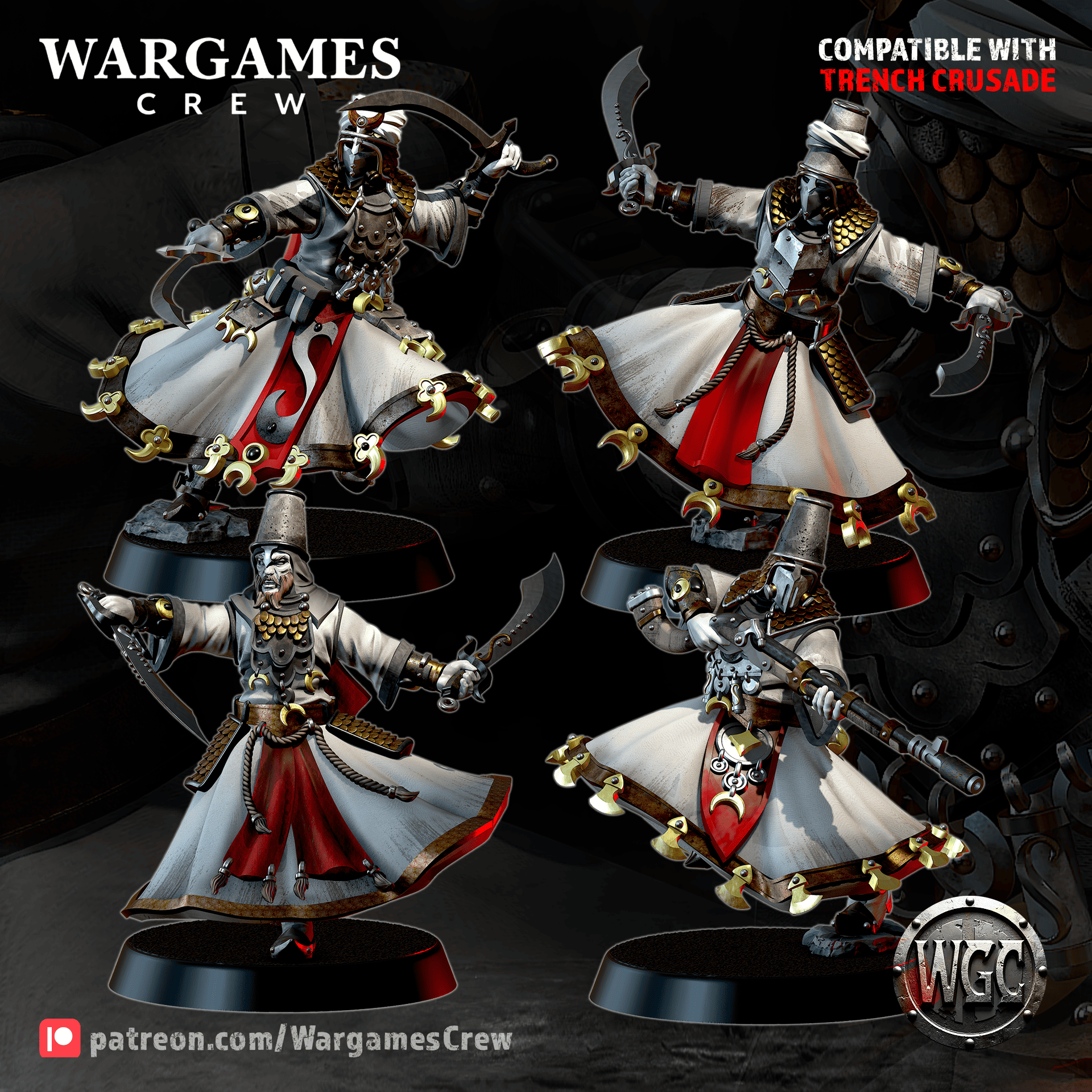 Dervishes of the Hidden Path - Trench Crusade STL file for Dervish